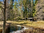 Södra Selbäck, vid Bossån. Grillplats/slogbod.