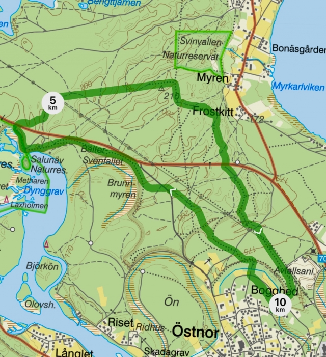 Östnor, Gröna milen