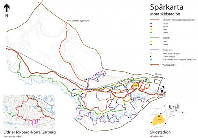 Selja eljusspår 2,5 km