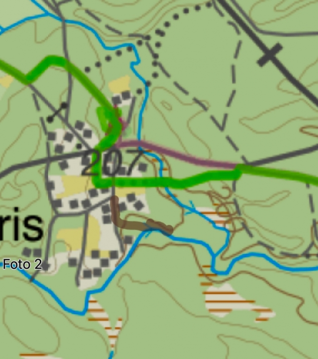 Platsen för Mäkärns verkstad i Eldris en gång i tiden, 1910 - 1924.