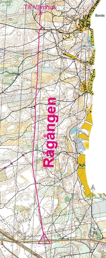 Rågången Östnor - Bonäs- Våmhus, 5,5 eller 8 km