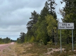 Vandring från punkt 692 m.ö.h på väg 1029 /Älvdalen (Ulvsjö/Lillhärdal) till Skuråsen.