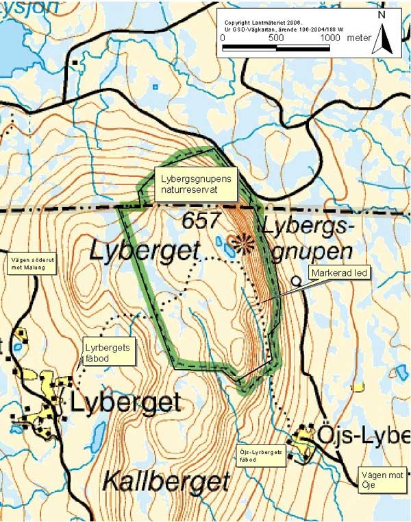 Lybergsgnupen 5 km t.o.r.