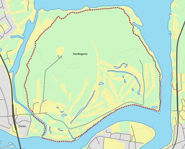 Sandängsturen/Golfrundan 6,4 km